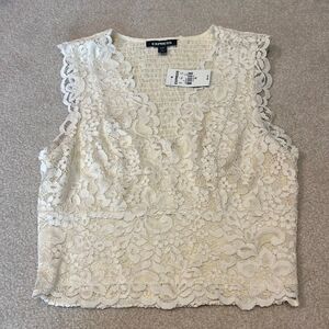 Express lace crop top